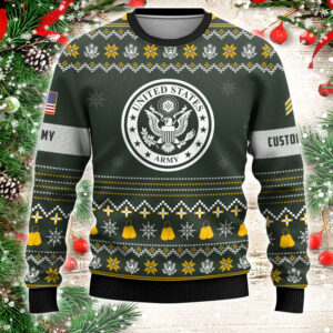 Alternative view of Military Christmas Knitted Ugly Sweater