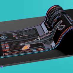 Alternative view of New Trekkies Sean Tourangeau Damage LCARS LED Desk Mat