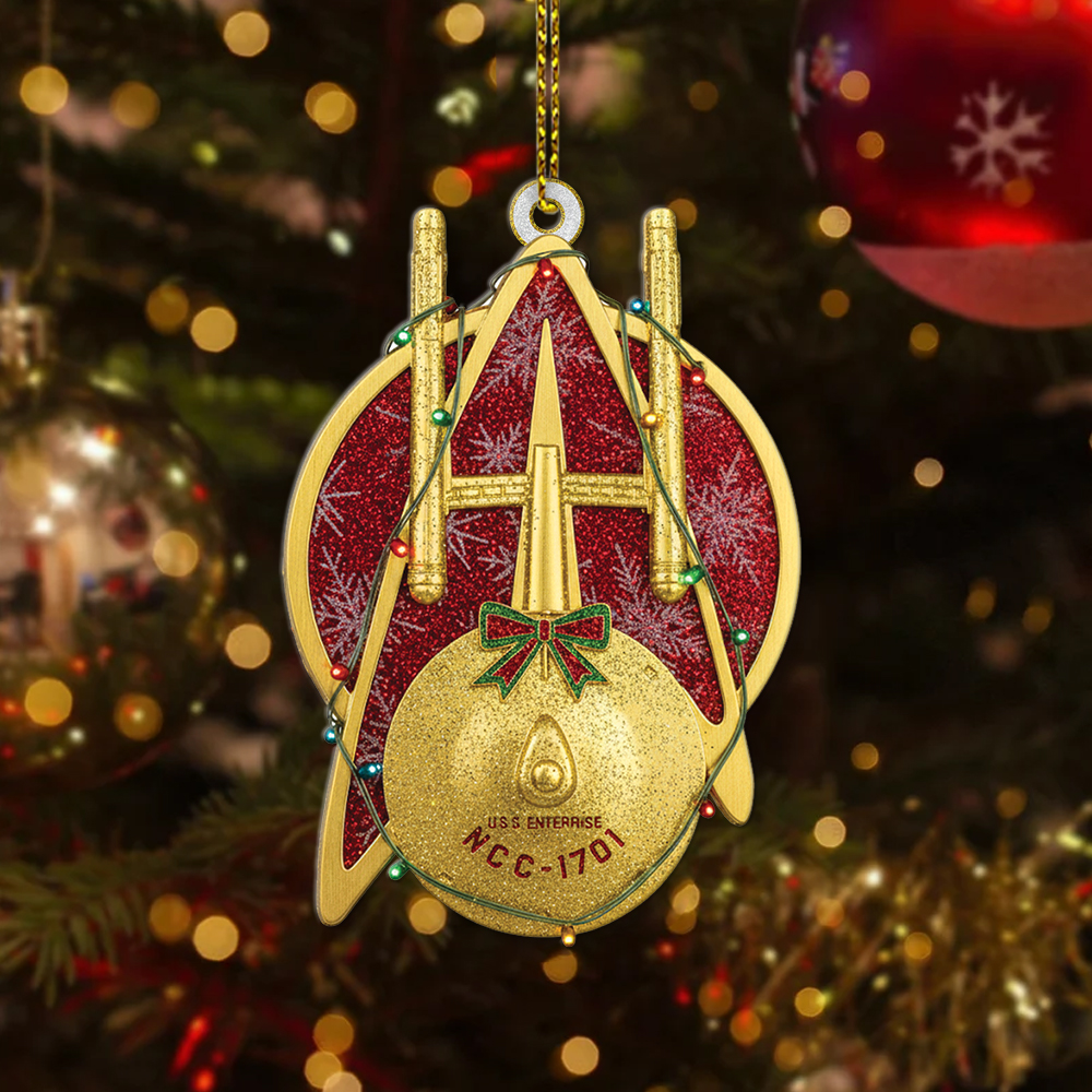 Star Trek U.S.S. Enterprise NCC-1701 Christmas Ornament - Image 4
