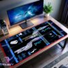 ST TNG MSD v3 Galaxy Class U.S.S. Enterprise NCC-1701-D LCARS LED Desk Mat