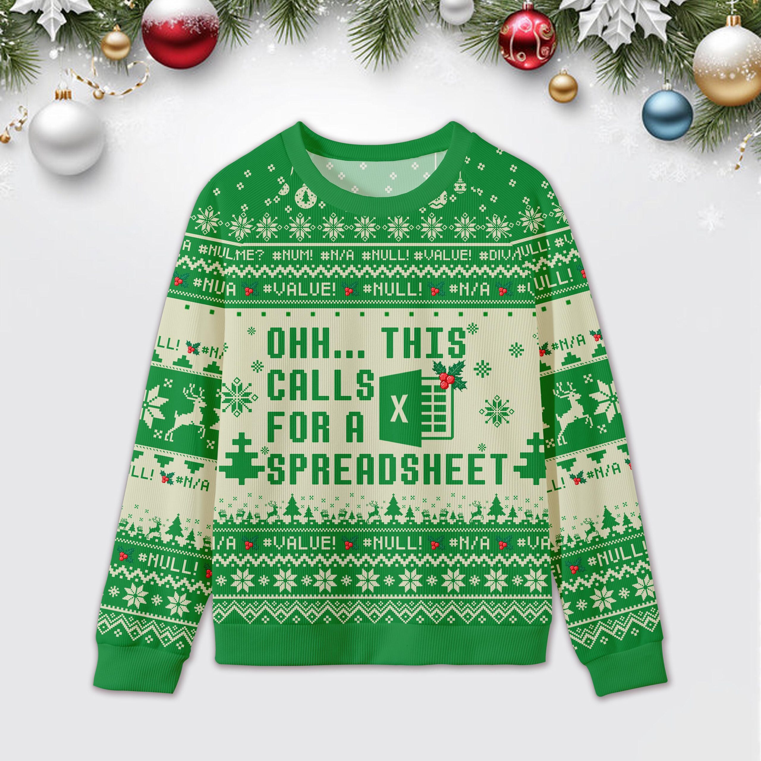 Excel Group Matching Ugly Sweater