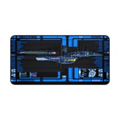 Alternative view of New Trekkies U.S.S. Enterprise NCC-1701-F Odyssey LED Desk Mat