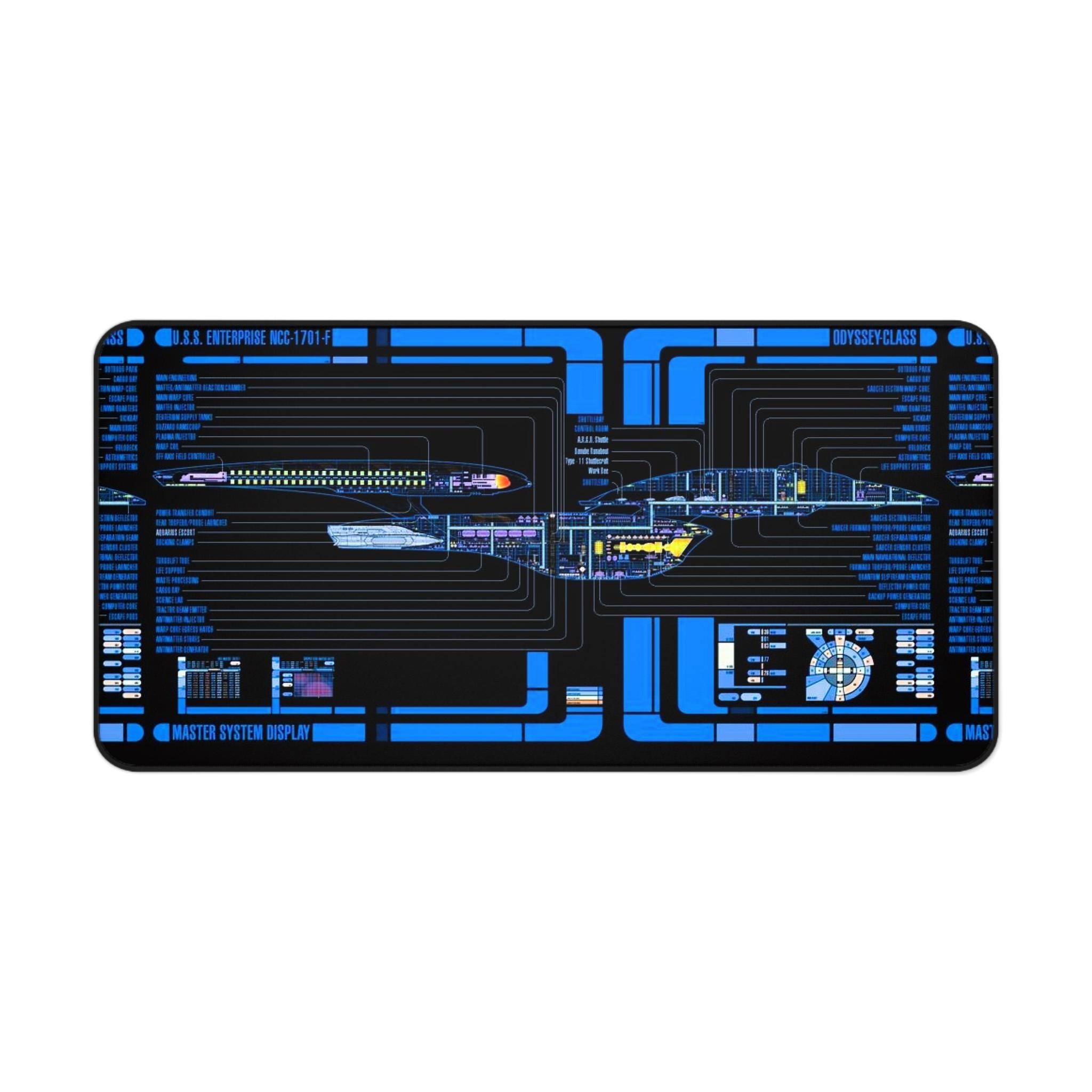 New Trekkies U.S.S. Enterprise NCC-1701-F Odyssey LED Desk Mat - Image 2