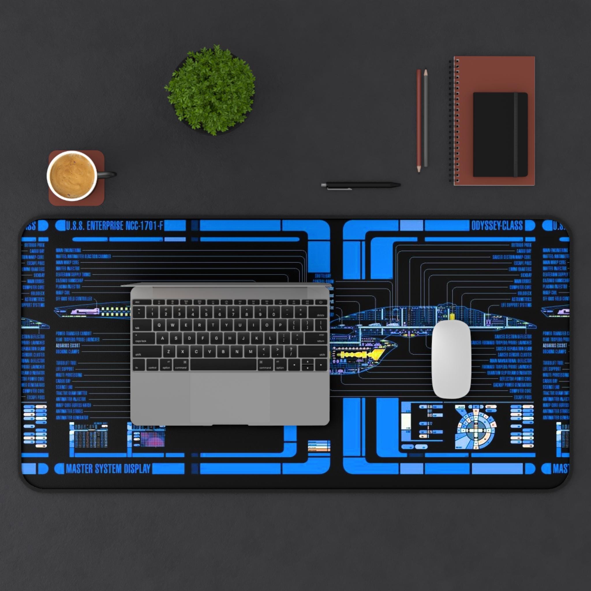 New Trekkies U.S.S. Enterprise NCC-1701-F Odyssey LED Desk Mat - Image 4