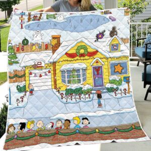 Peanuts Christmas Quilt Bedding Set