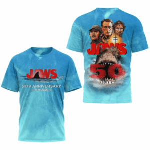 Alternative view of JAWS 3D T-Shirt