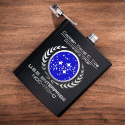 Alternative view of Personalized Star Trek Federation Flask