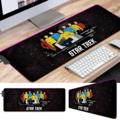 Alternative view of Star Trek The Original Series TOS U.S.S Enterprise LED Desk Mat