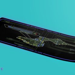 Alternative view of Constitution Class - USS Enterprise NCC-1701-A LCARS LED Desk Mat