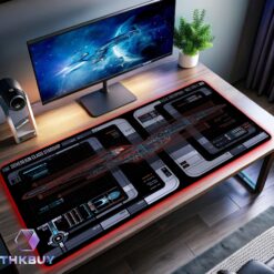 U.S.S. Enterprise E MSD LCARS LED Desk Mat