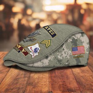 Alternative view of Military Jeff Cap