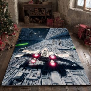 Alternative view of Battle Of Yavin Rectangle Rug