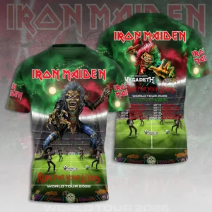 Alternative view of Iron Maiden World Tour 2026 3D Apparel-THK118286