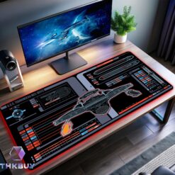 New Trekkies Sean Tourangeau Damage LCARS LED Desk Mat