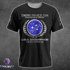 Alternative view of Star Trek Federation Personalized T-Shirt