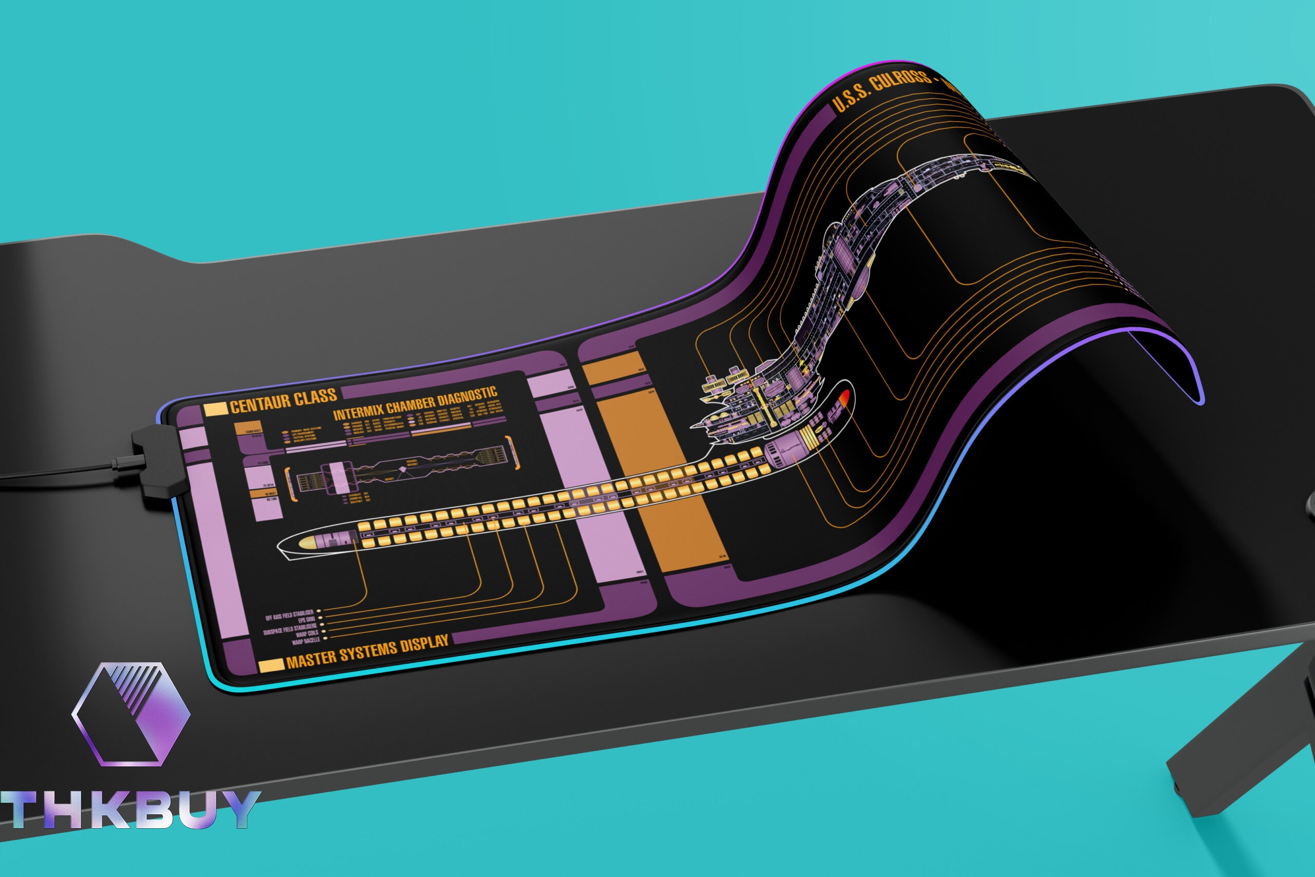 Centaur Class - U.S.S. Culross NCC-42051 LCARS LED Desk Mat