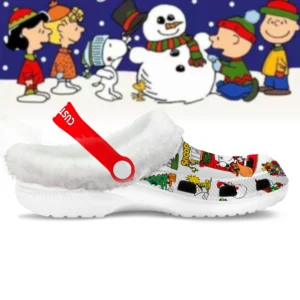 Alternative view of Personalized Peanuts Christmas Fleece Crocs Crocband Clogs Shoes