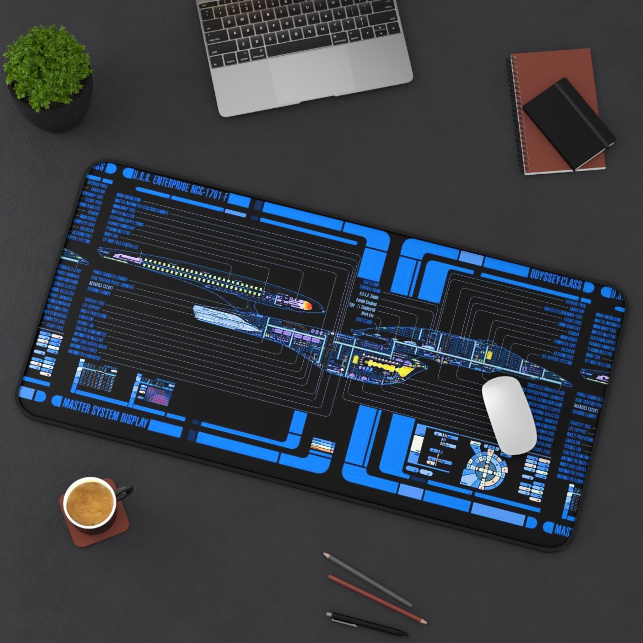 New Trekkies U.S.S. Enterprise NCC-1701-F Odyssey LED Desk Mat - Image 3
