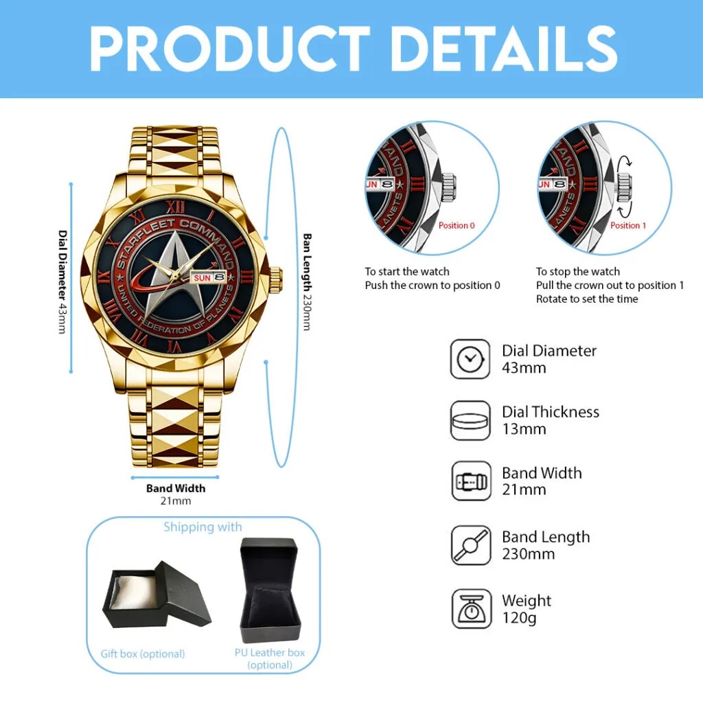 Star Trek Alloy Luxury Quartz Watch - Image 5