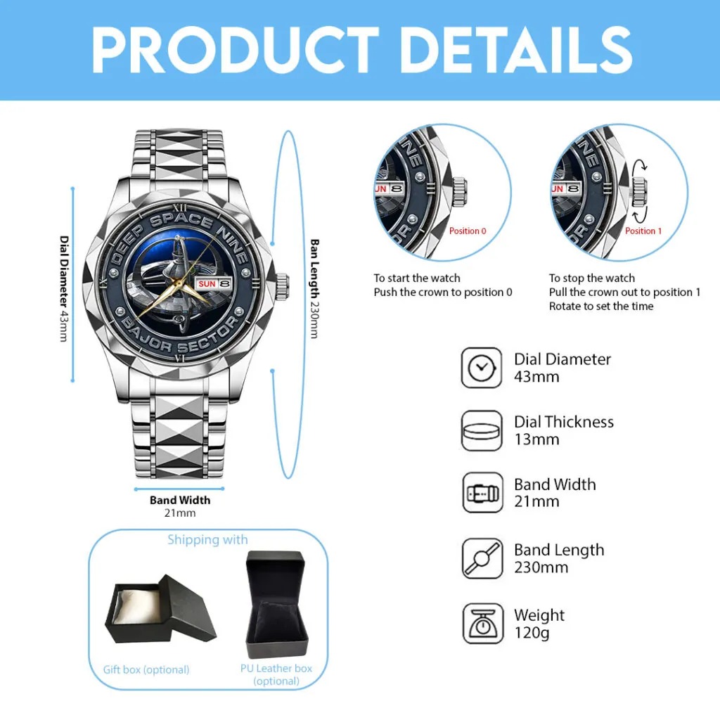 Star Trek Alloy Luxury Quartz Watch - THK116480 - Image 5