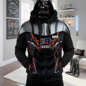 Alternative view of Personalized Darth Vader Hoodie Gifts For Fans