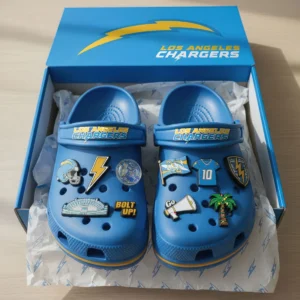 LOS ANGELES CHARGERS PREMIUM Crocs Clogs Shoes