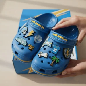 Alternative view of LOS ANGELES CHARGERS PREMIUM Crocs Clogs Shoes
