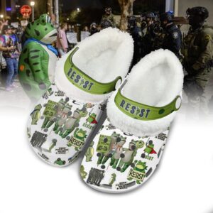 Portland Frog Resist Fleece Crocs Crocband Clogs Shoes