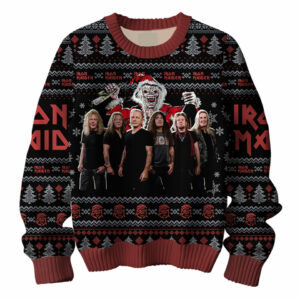 Alternative view of Iron Maiden 50th Anniversary 1975-2025 Ugly Christmas Sweater