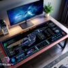 Narendra Class U.S.S. Avenger NCC-12060 LCARS LED Desk Mat