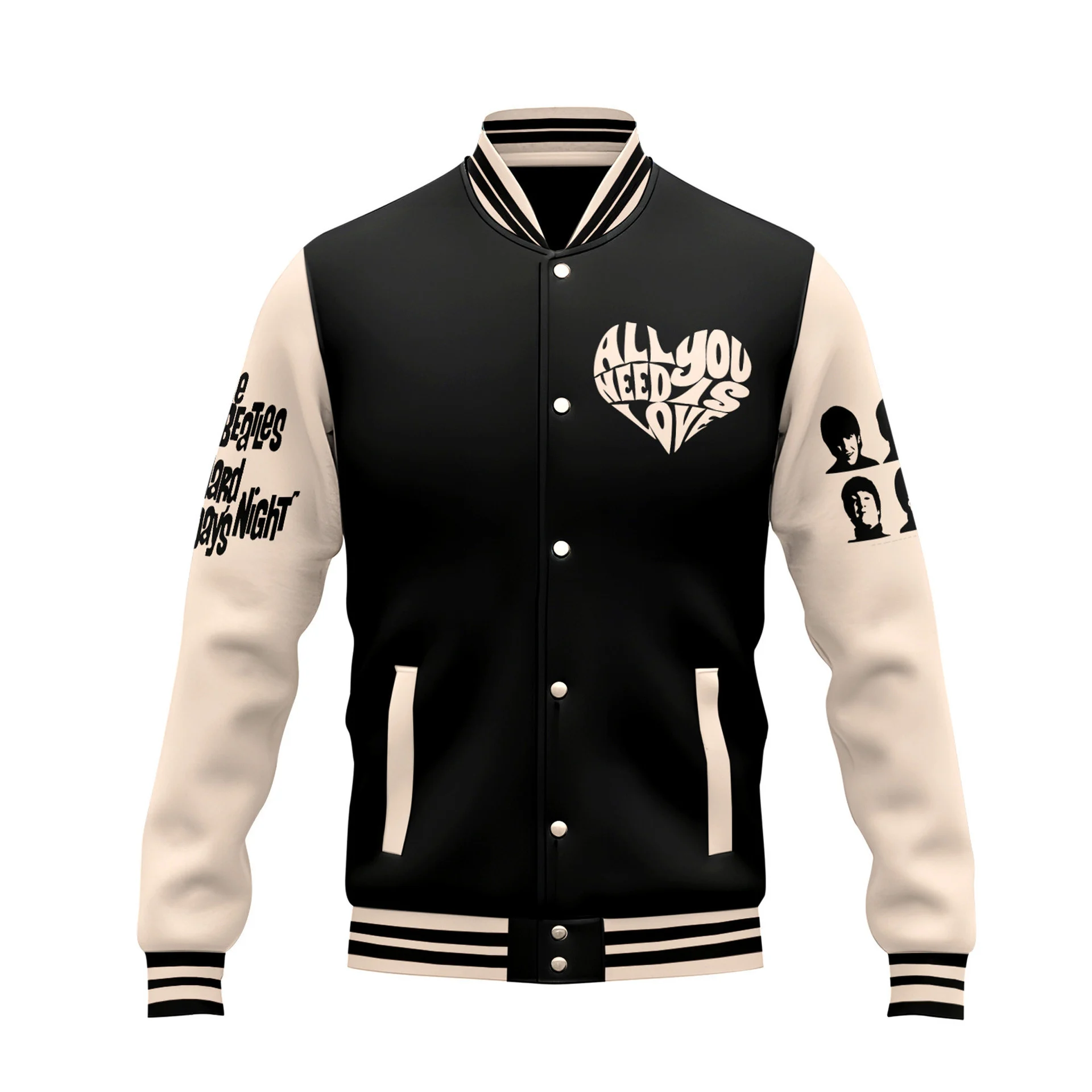 The Beatles 3D Varsity Jacket - THK119566 - Image 3