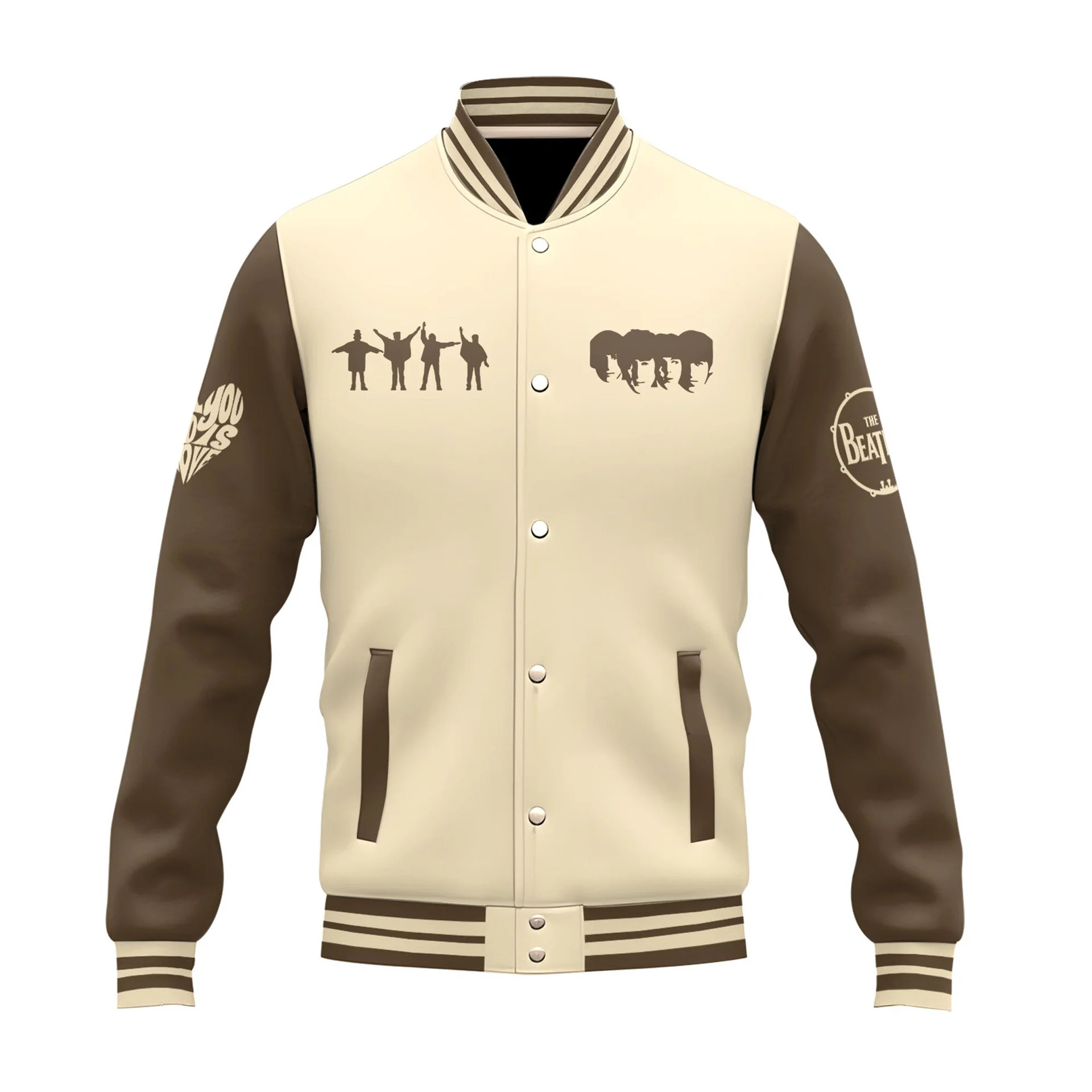 The Beatles 3D Varsity Jacket - Image 2