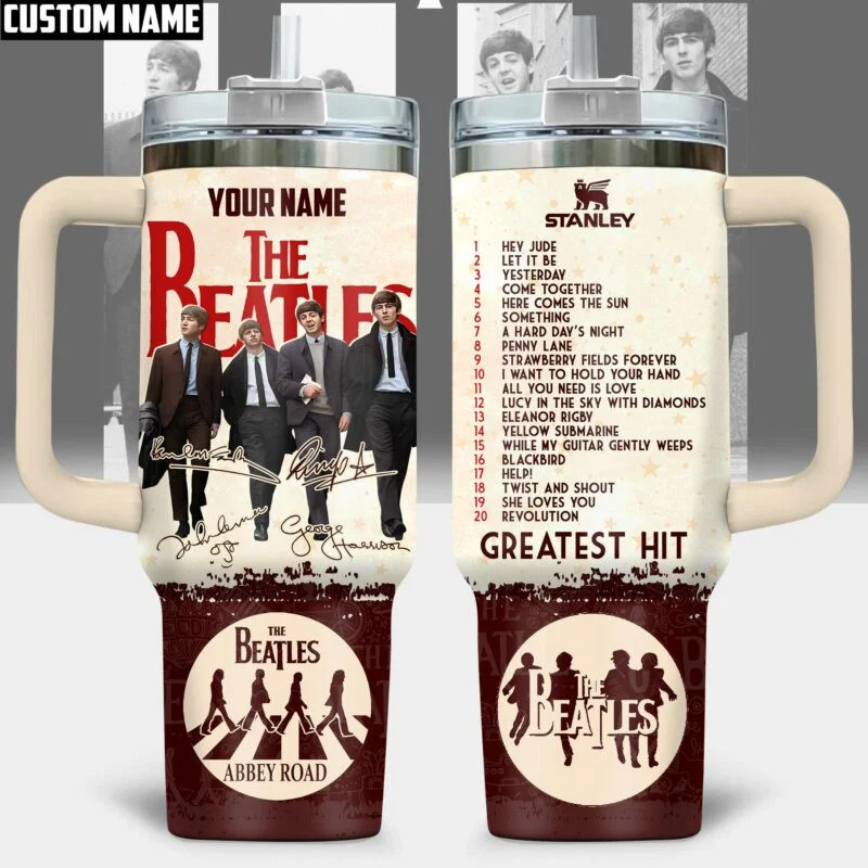 Personalized The Beatles 40oz Stanley Tumbler