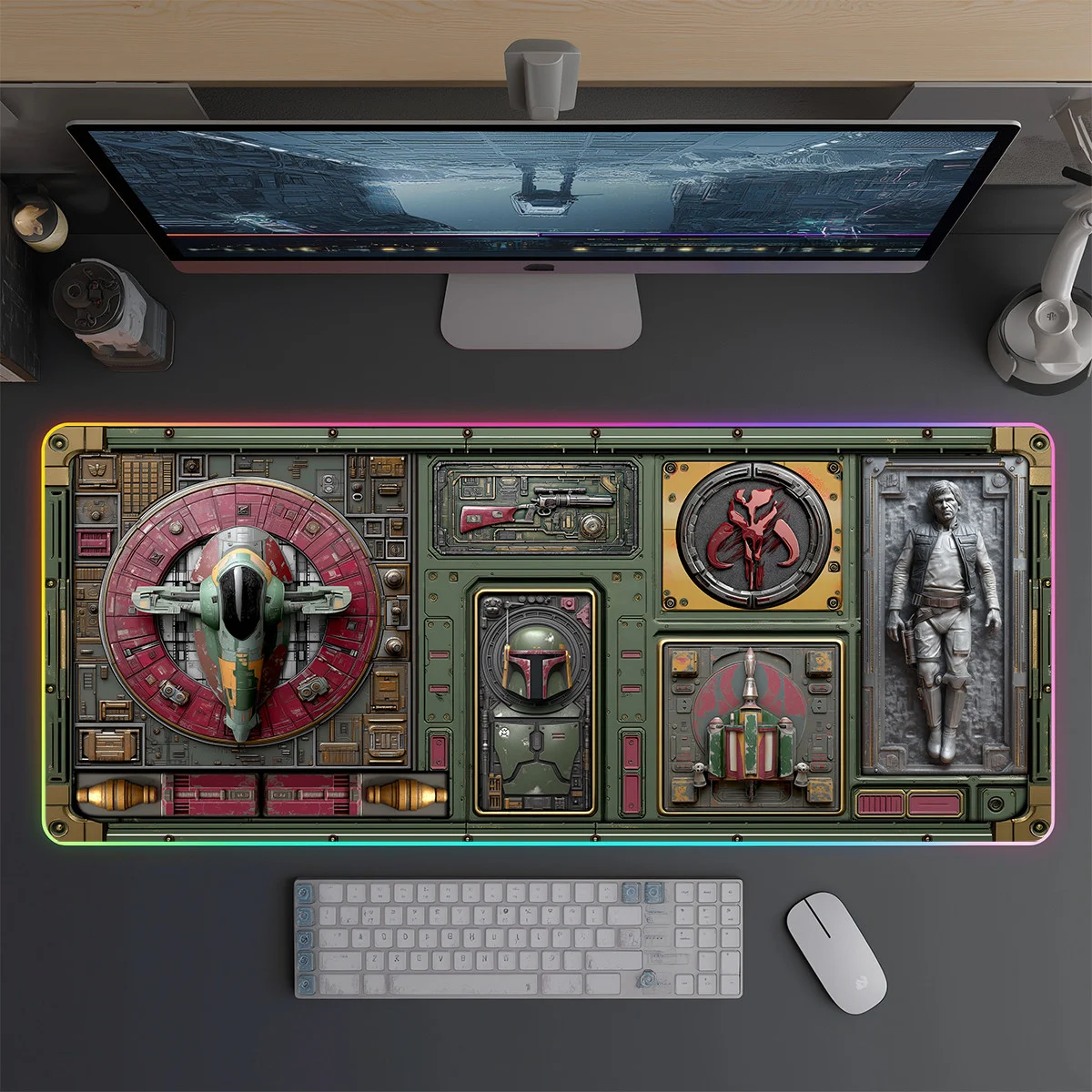 Bounty Hunter Armory LED Desk Mat - Image 2