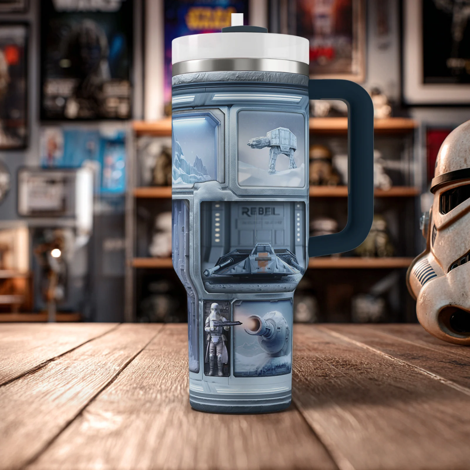 Star Wars Ice Planet Panel 40oz Stanley Tumbler - Image 3