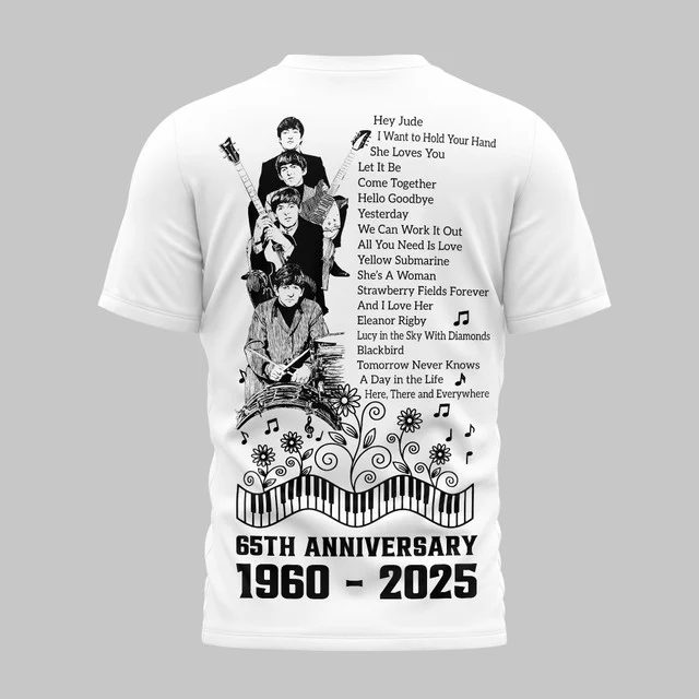 The Beatles 65th Anniversary 3D Shirt - Image 3