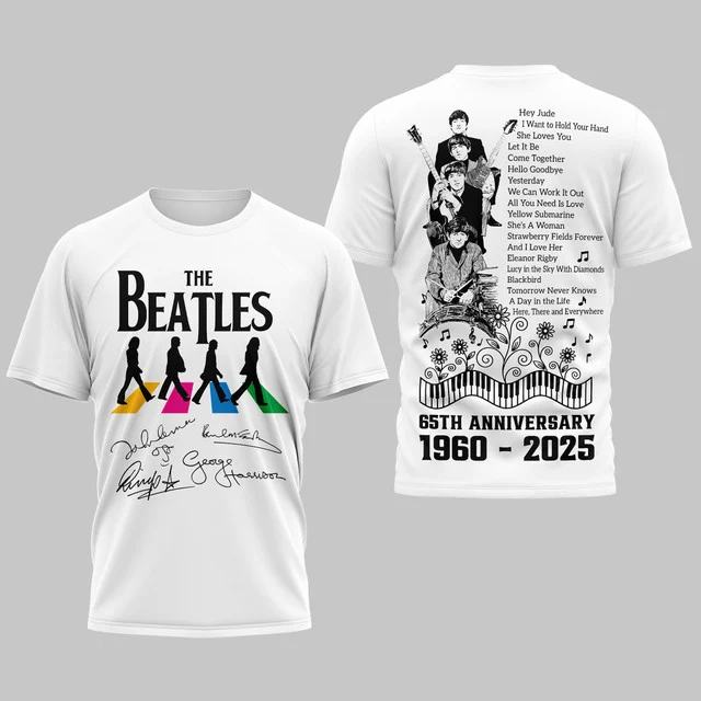 The Beatles 65th Anniversary 3D Shirt - Image 4