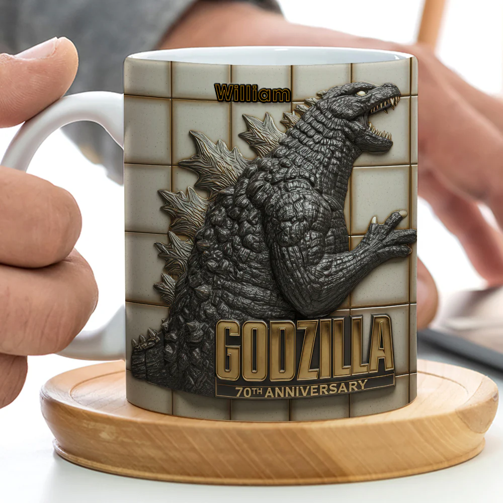 Personalized Godzilla 70th Anniversary Mug - Image 2