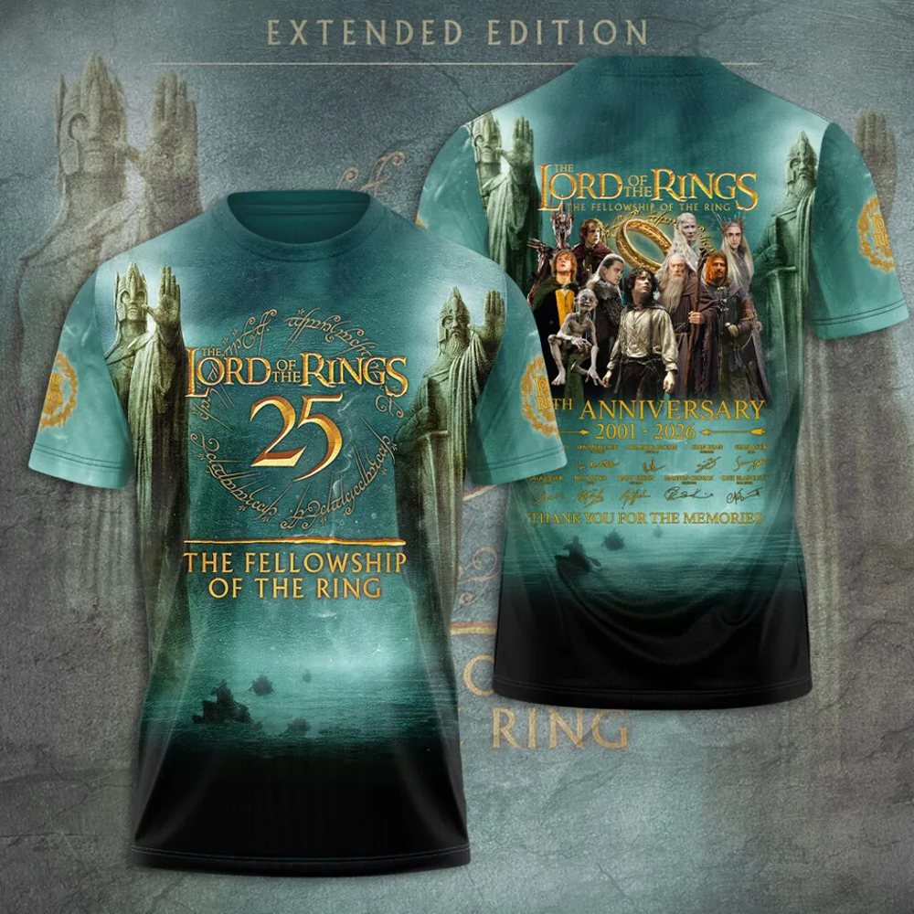 The Lord of the Rings 25th Anniversary 2026 3D Apparel - THK119666