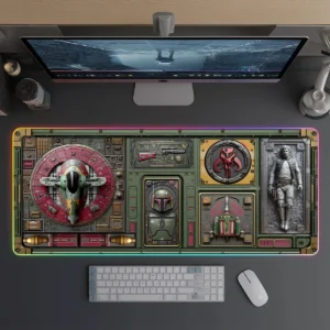 Alternative view of Bounty Hunter Armory LED Desk Mat