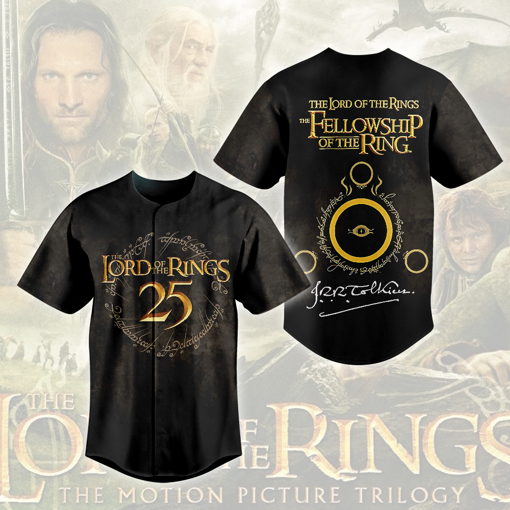 The Lord of the Rings 25th Anniversary 2026 3D Baseball Jersey