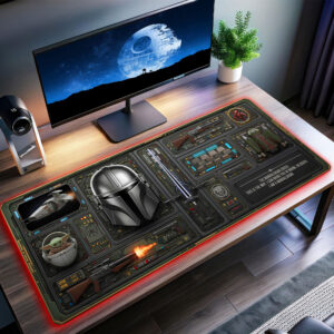 Star Wars Mando LED Desk Mat