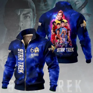 Star Trek 60th Anniversary Thick Knit Fleece Jacket - THK119152