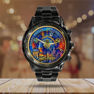 Harry Potter 25th Anniversary Black Stainless Steel Watch