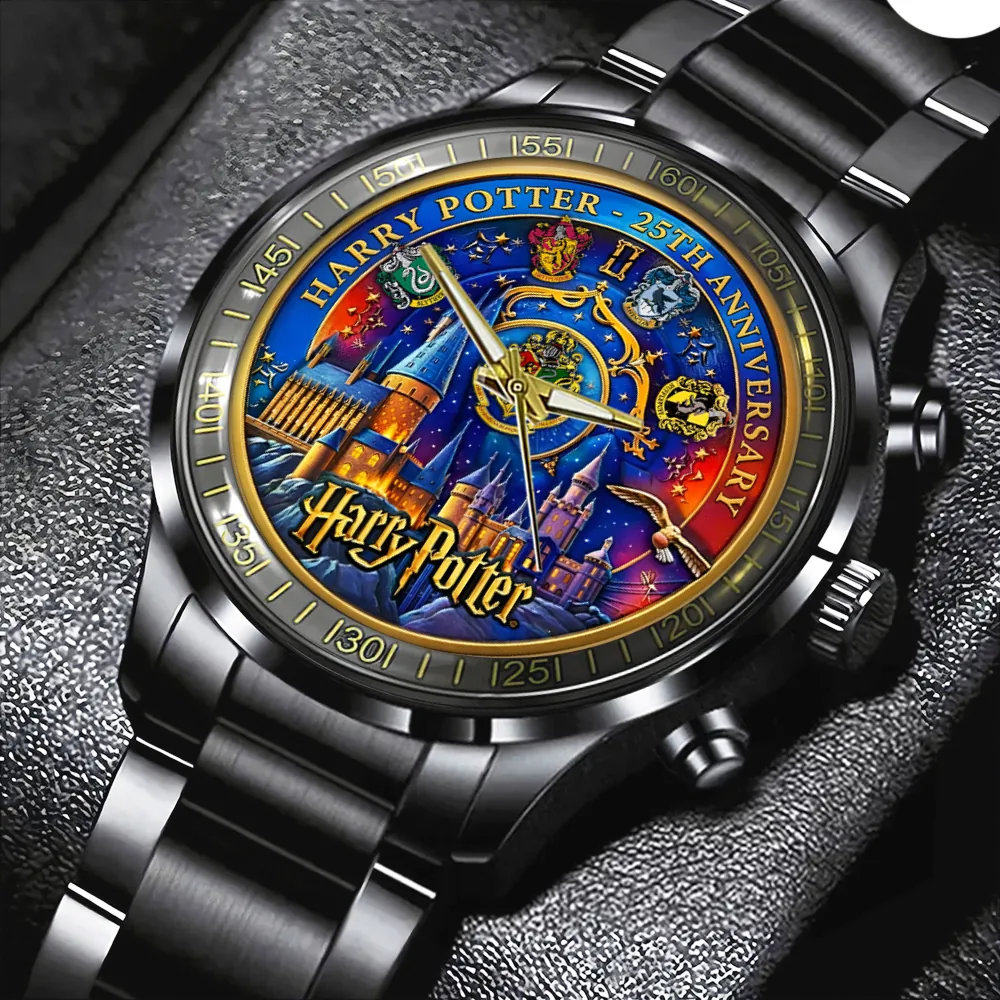 Harry Potter 25th Anniversary Black Stainless Steel Watch - Image 2