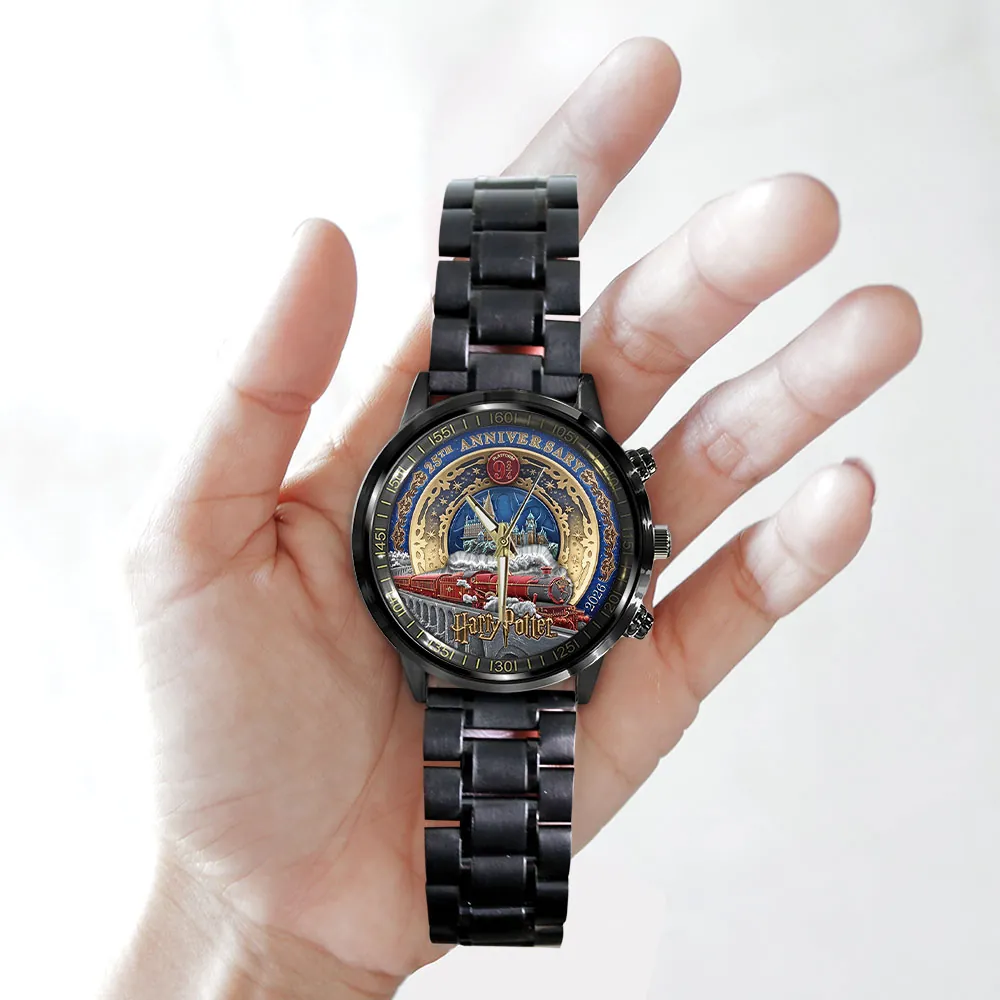 Harry Potter 25th Anniversary Black Stainless Steel Watch- THK120350 - Image 3