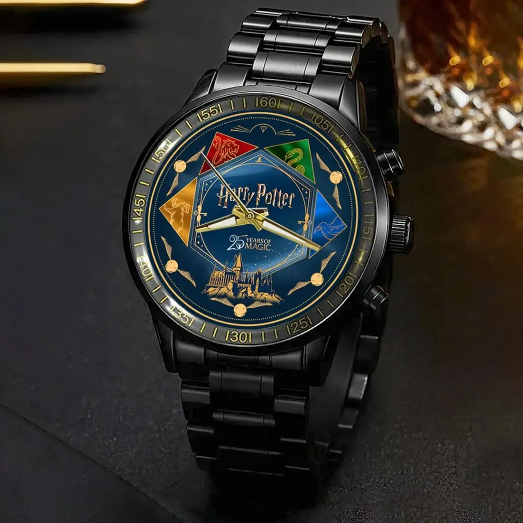 Harry Potter 25th Anniversary Black Stainless Steel Watch -THK120276 - Image 4
