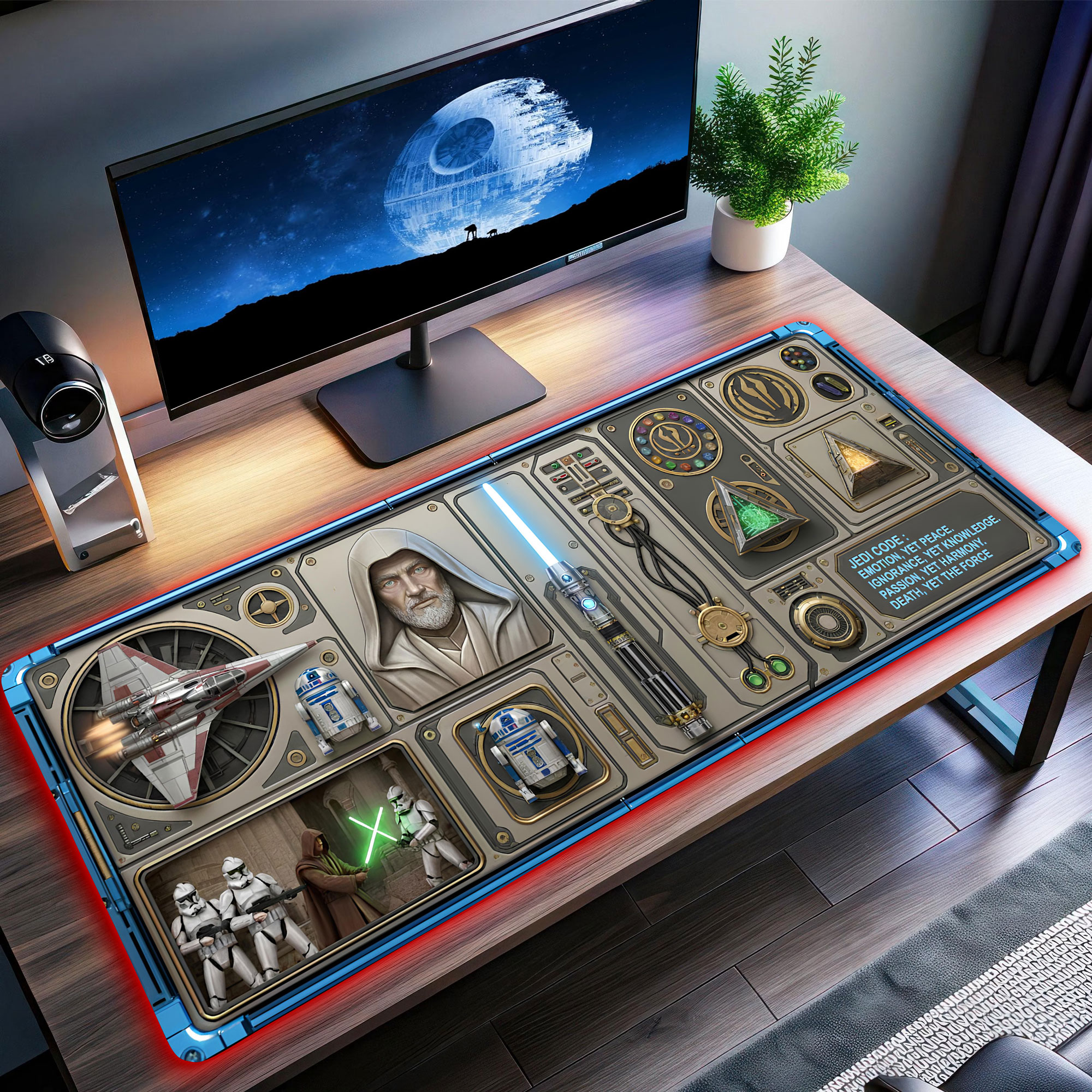 Star Wars Jedi LED Desk Mat