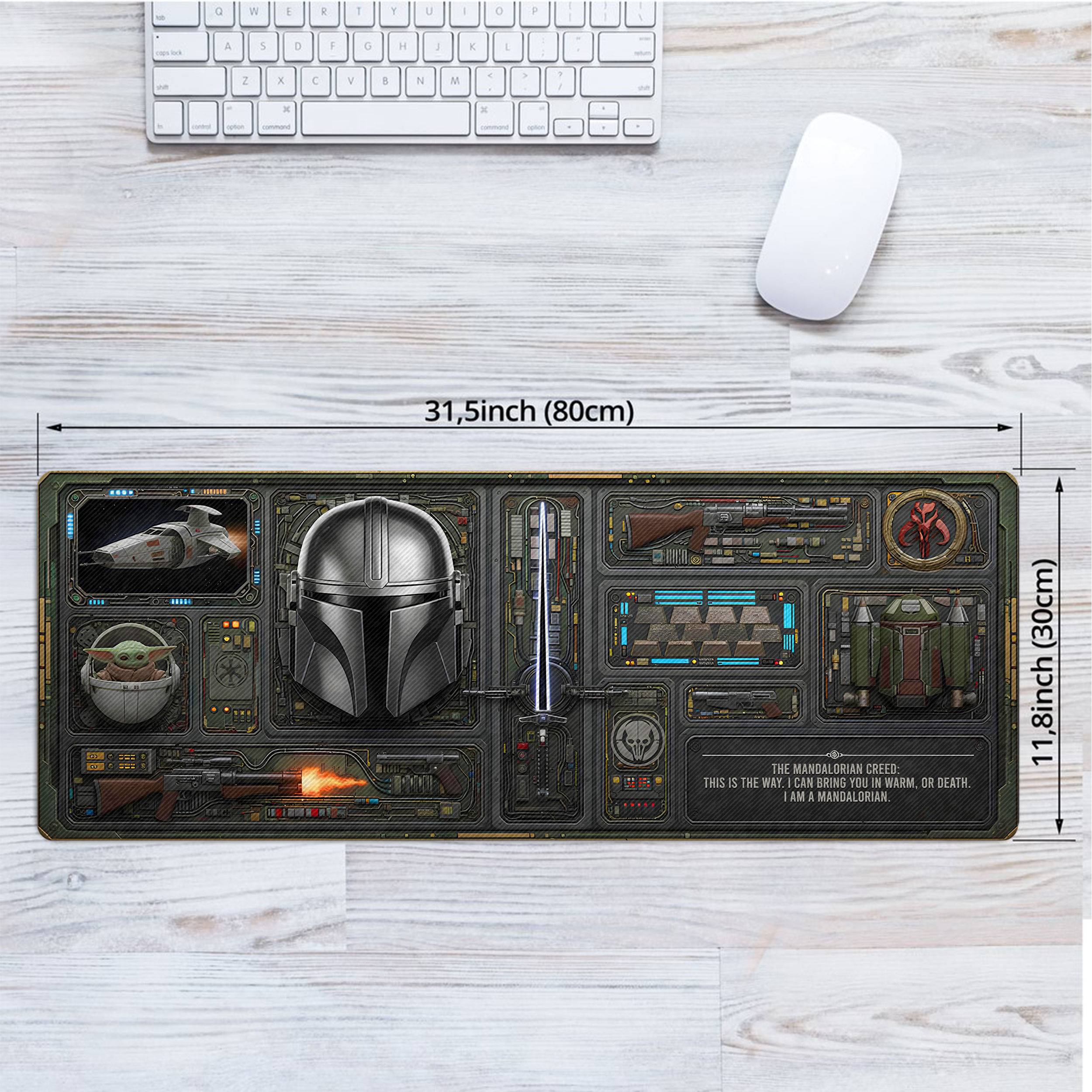 Star Wars Mando LED Desk Mat - Image 3