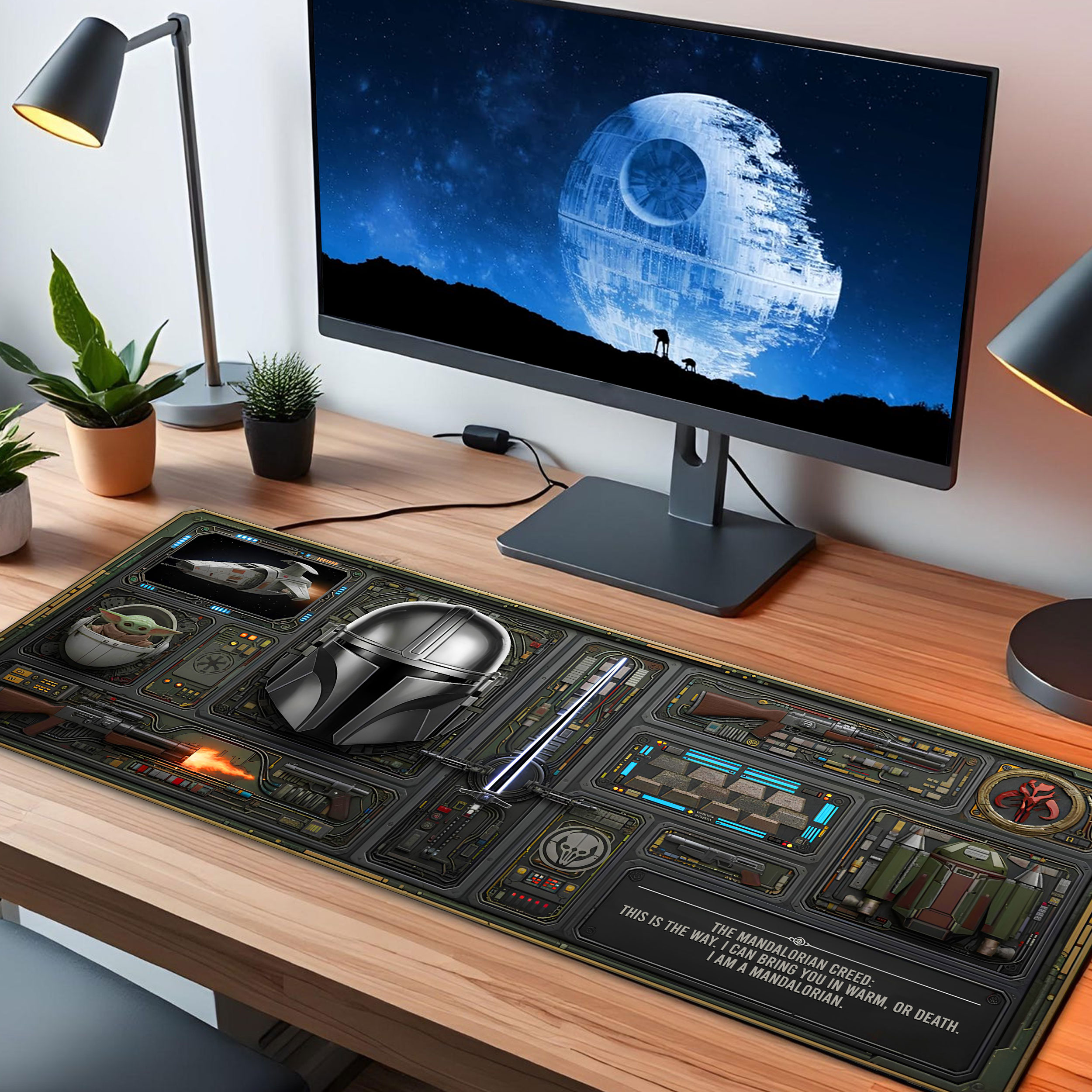 Star Wars Mando LED Desk Mat - Image 2